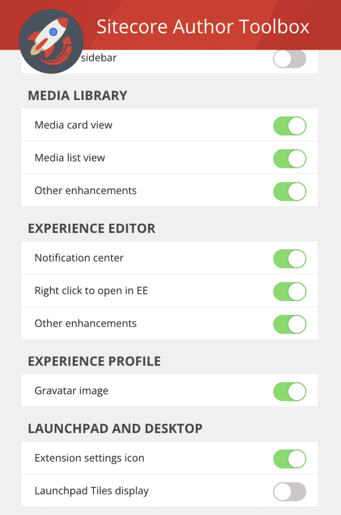 Enable/Disable Notification center in Experience Editor
